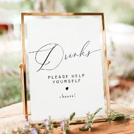 Poster Típicos de Script Elegante Moderno VALENTINA Bebid