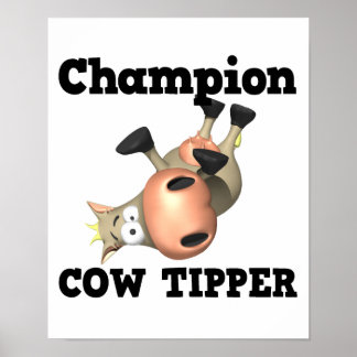 Poster Tipista de Vaca Campeão
