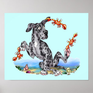 Pôster Tipo de great dane de Merle Crabby UC