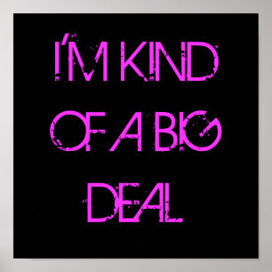 Poster Tipo de I'm de uma grande coisa