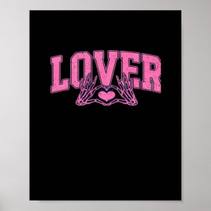 Poster Tipo de letra com mãos esqueléticas clássicas