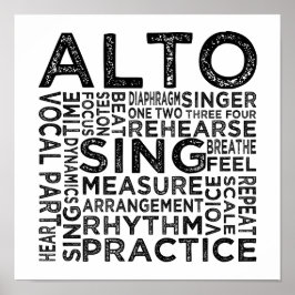 Poster Tipografia Alto