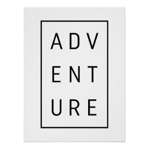 Pôster Tipografia de Aventura