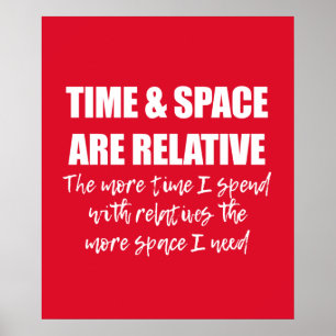 Poster Tipografia de Cotação Familiar Divertida Vermelh