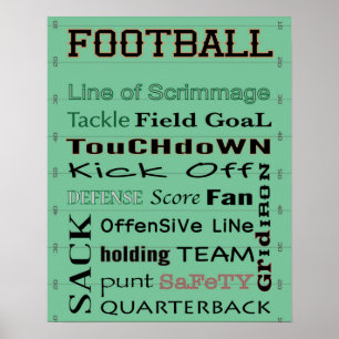 Poster Tipografia de FUTEBOL