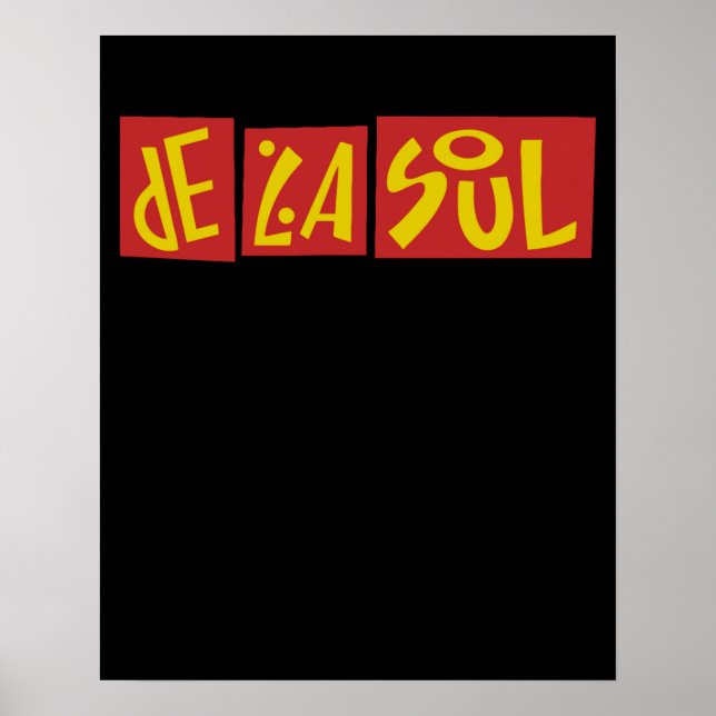 Poster Tipografia De La Soul (Frente)