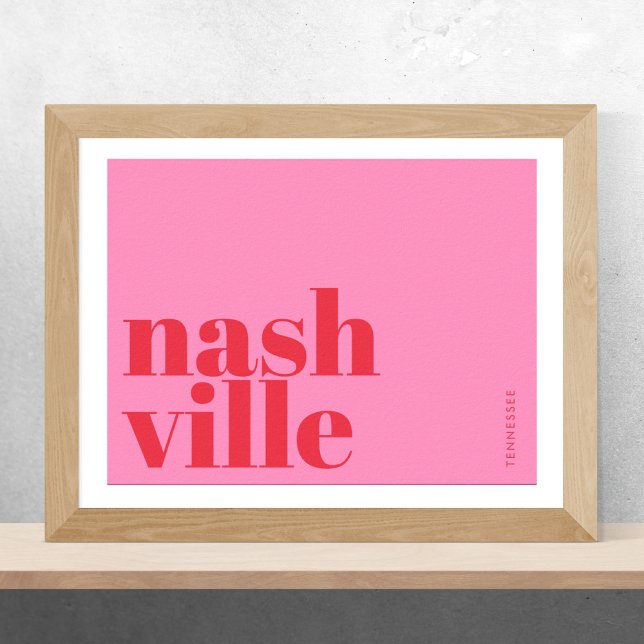 Poster Tipografia de Nashville Tennessee  (Criador carregado)
