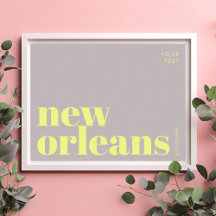 Tipografia de Nova Orleans Louisiana
