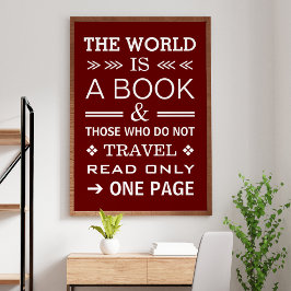 Poster Tipografia de Viagem Inspiradora Moderna Legal