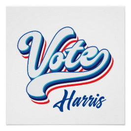 Pôster Tipografia eleitoral de voto