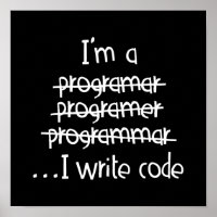 Tipografia Humor de Programador Eu Escrevo Código