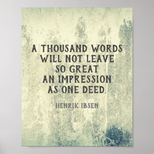 Poster Tipografia Ibsen Literational Quote