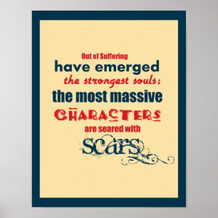 Poster tipografia inspirada das citações 11x14