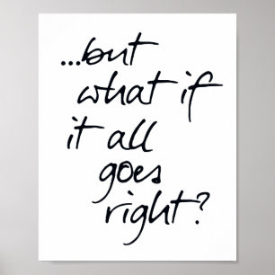 Poster Tipografia Inspiration Black and White Scandi