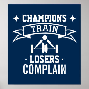 Poster Tipografia Motivacional Motivação para Academia