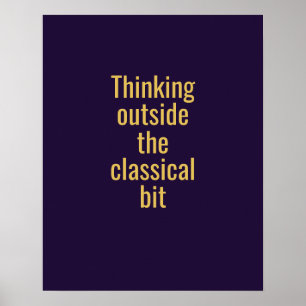 Poster Tipografia Quântica Dourada Roxa Escura Oswald