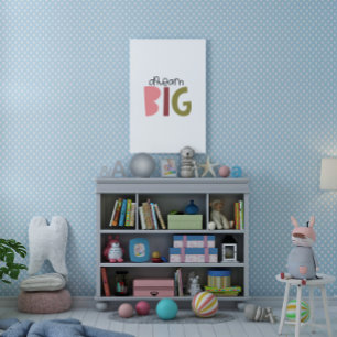 Poster Tipografia Sonhe Grande