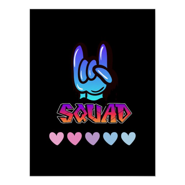 Pôster Tipografia Swag Good Vibs (Frente)