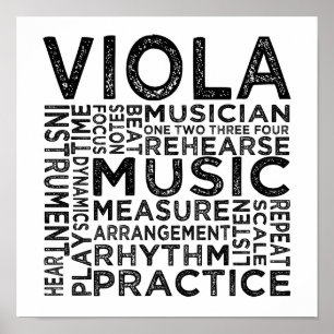 Pôster Tipografia Viola