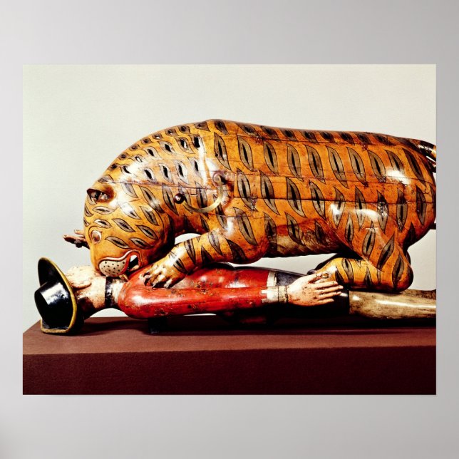 Pôster Tipu's Tiger, c.1790 (wood) (Frente)