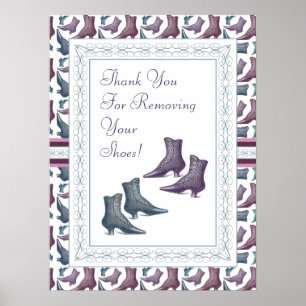 Pôster Tire seu Calçado do Sinal