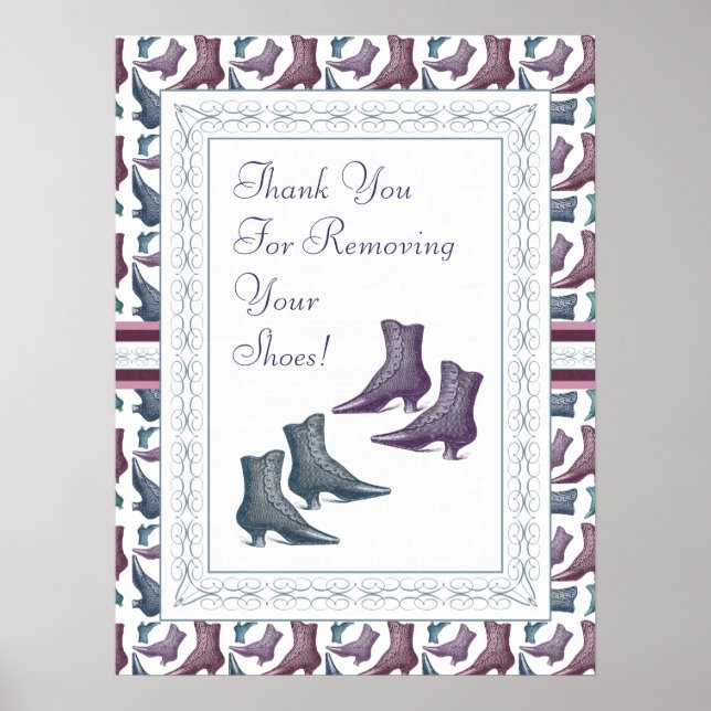 Pôster Tire seu Calçado do Sinal (Frente)