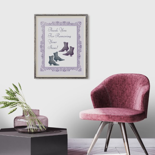 Pôster Tire seu Calçado do Sinal (Criador carregado)