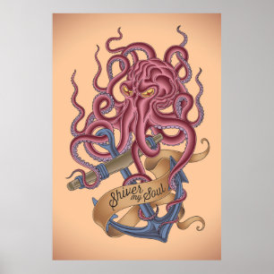 Poster Tirita meu polvo Tatto da alma
