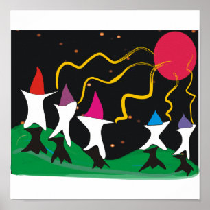 Pôster Tiro à lua--Poster da arte