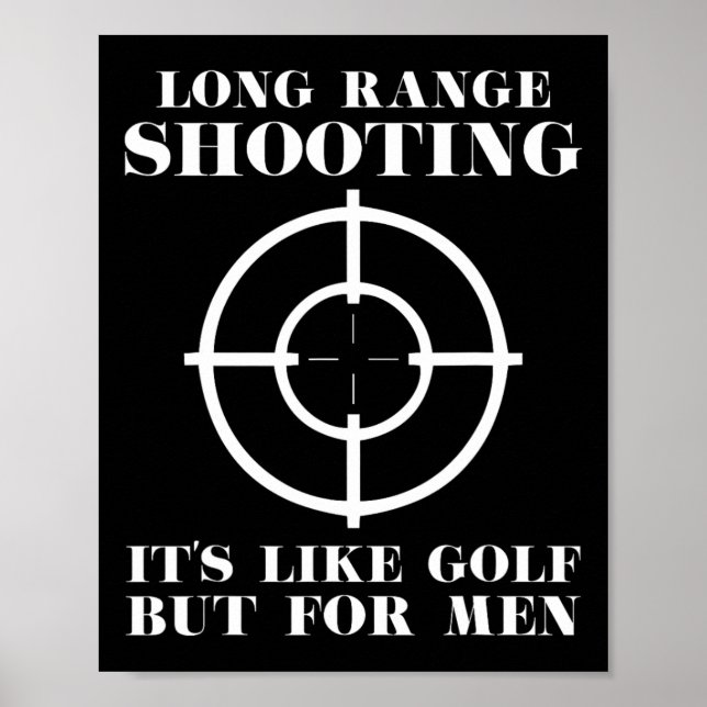 Poster Tiro de Longa Distância É Como Golfe Mas Para Home (Frente)