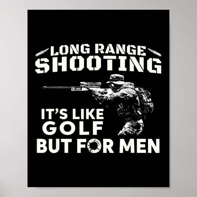 Poster Tiro de Longa Distância É Como Golfe Mas Para Home (Frente)