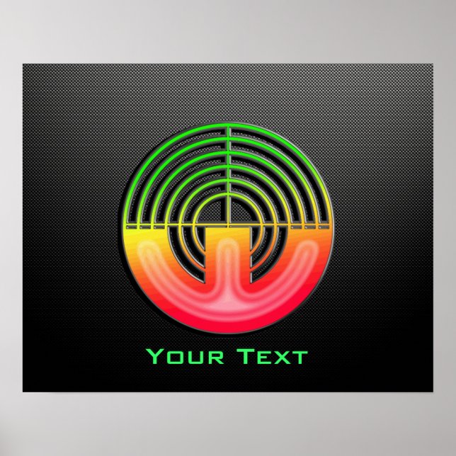 Poster Tiro desportivo elegante (Frente)