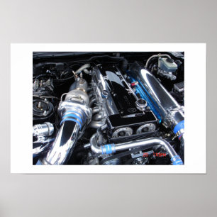 Pôster tiro do motor 2jz