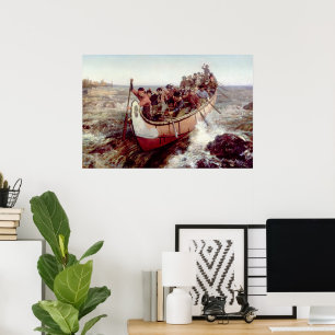 Poster Tiro dos Rapids por Frances Anne Hopkins