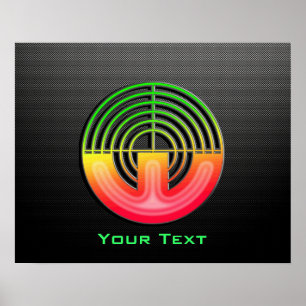 Poster Tiro lustroso do esporte