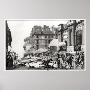 Pôster Tiro-para fora antes da igreja do St. Roch em