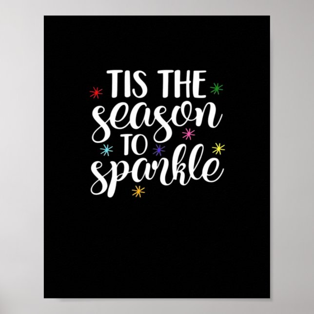 Poster Tis Season To Sparkle Aesthetic Classic (Frente)