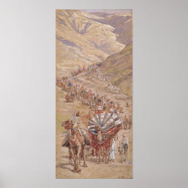 Poster Tissot - A Caravana de Abraão (Frente)