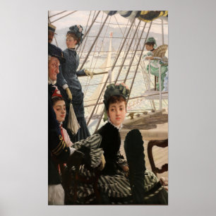 Poster Tissot - A Dança a Bordo 1874