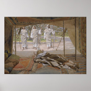 Poster Tissot - Abraão E Os Três Anjos 1896