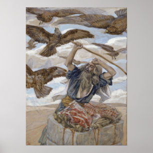 Poster Tissot - Abrão Protegendo Seu Sacrifício 1896