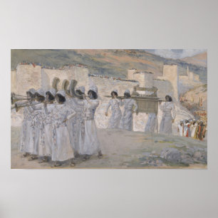 Poster Tissot - As Sete Trombetas De Jericó 1896