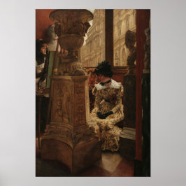 Poster Tissot - In The Louvre 1883