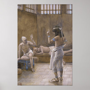 Poster Tissot - José Interpreta Os Sonhos Enquanto Na Pr…