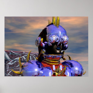 Pôster TITAN CYBORG PORTRAIT Science Fiction,Scifi