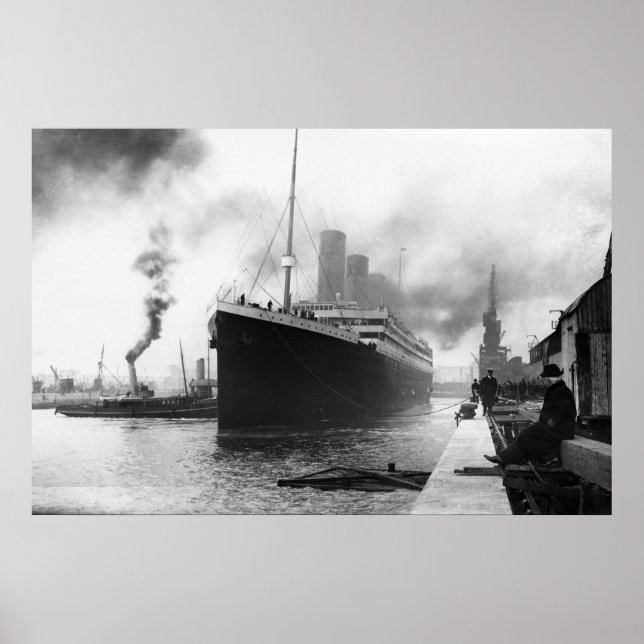 Pôster Titanic 10 de abril de 1912 (Frente)