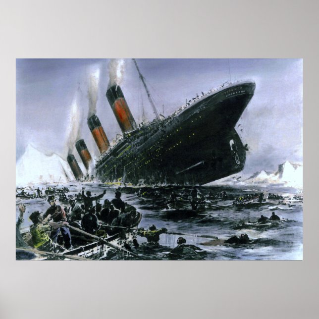 Poster Titanic do RMS de Sinalização (Frente)