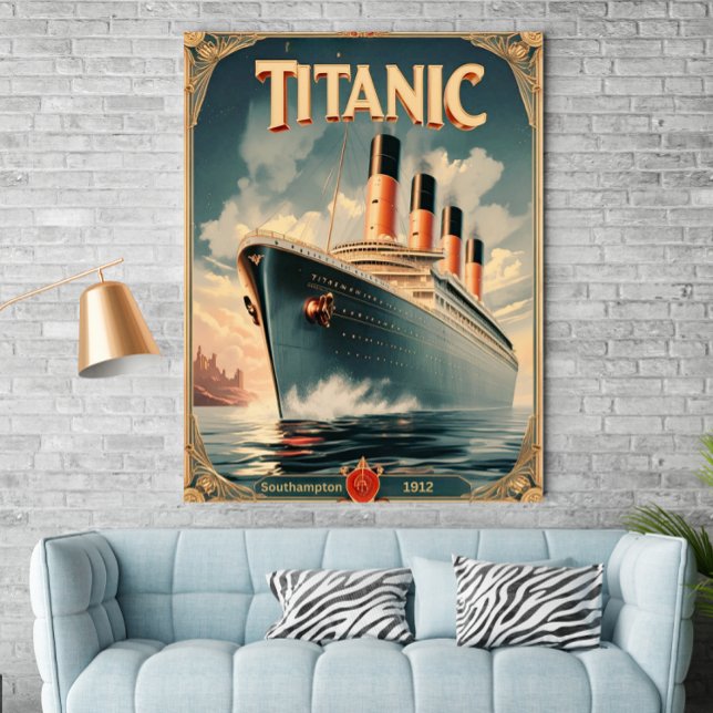 Poster Titanic - Poster de Arte de Muro Retroativa (Criador carregado)