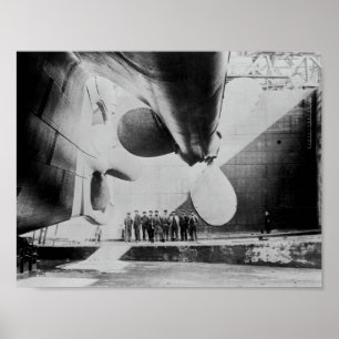 Poster Titânico na doca seca - 31 de maio de 1911