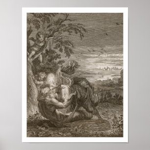 Pôster Tithonus, marido de Aurora, transformou-se em uma 